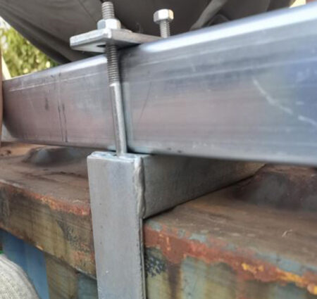 quicklock single rail container shelter roof mount c-clamp-connection fittings