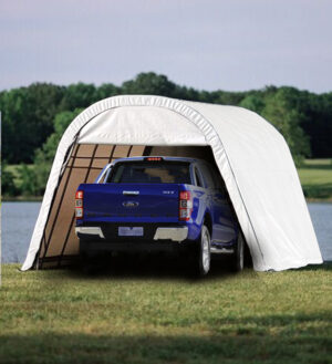 S122008 portable car shelter white Temporary shelter for cars