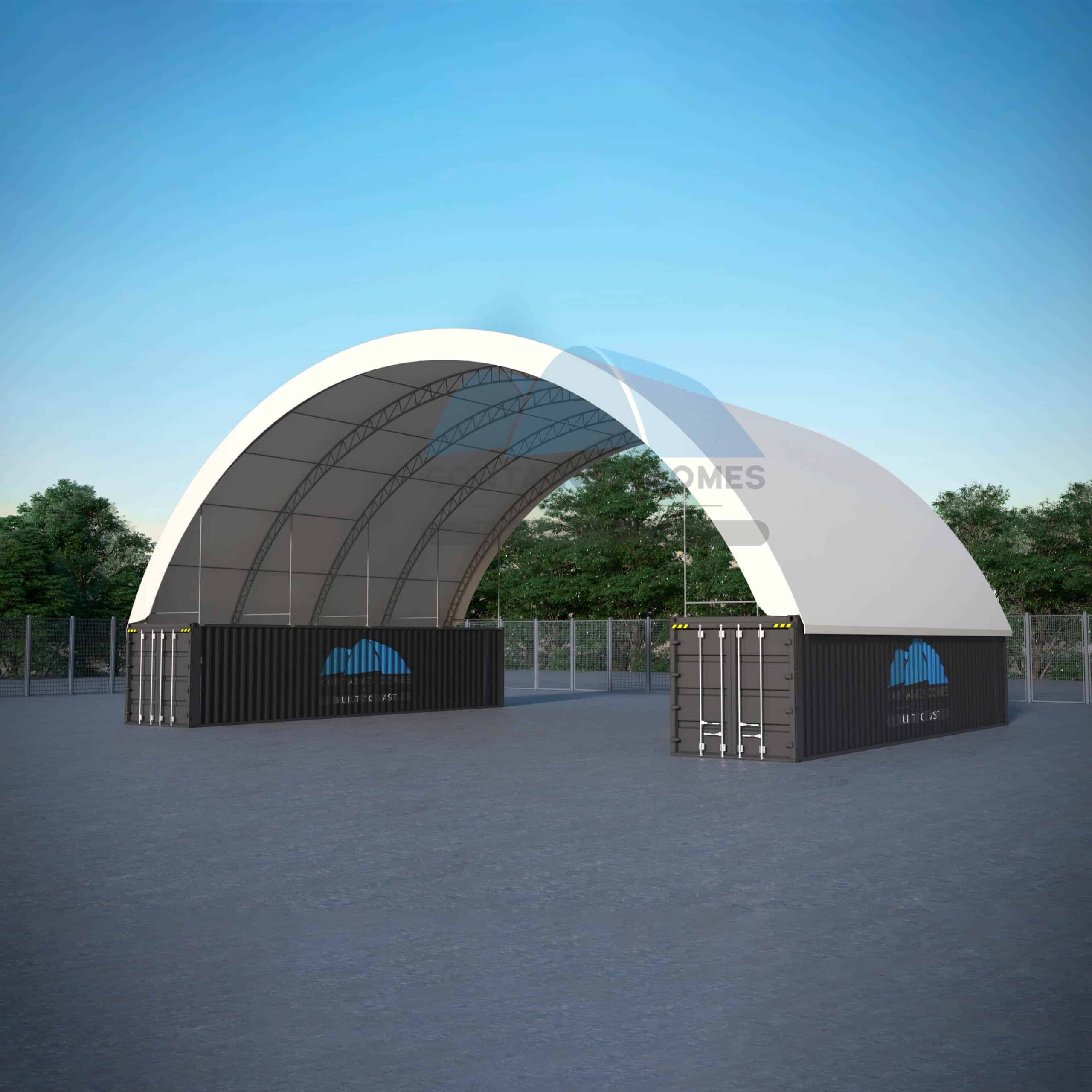 70x40ft (21.35x12m) Double Truss Commercial Grade Dome - Quality Domes ...