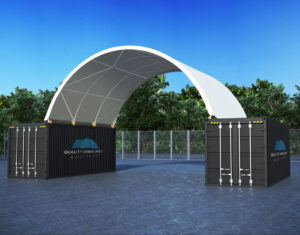QL2620 container dome shelter 4 truss design no welding