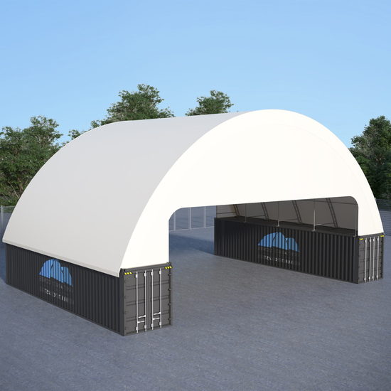 Double Truss Container Dome Shelters
