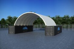 QL404015 container domes shelter.40ft container shelter. 12 container-mounted.