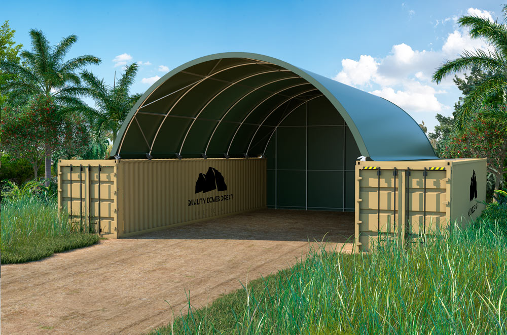Container Dome Shelters Green Roof Cover
