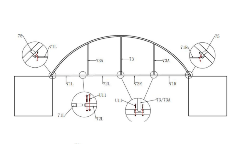 30ft (9m) Fixed Tube Half Wall Green - Quality Domes Direct