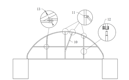 33HW-GREEN Half Wall for container dome shelter. Green colour